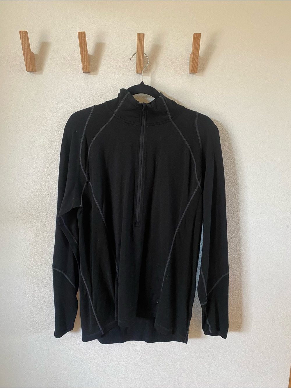 Smartwool Men's Quarter Zip Merino Wool Black